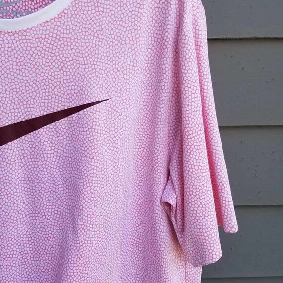 NWT Nike Pink White Dot Sleep Shirt OS - Picture 8 of 9